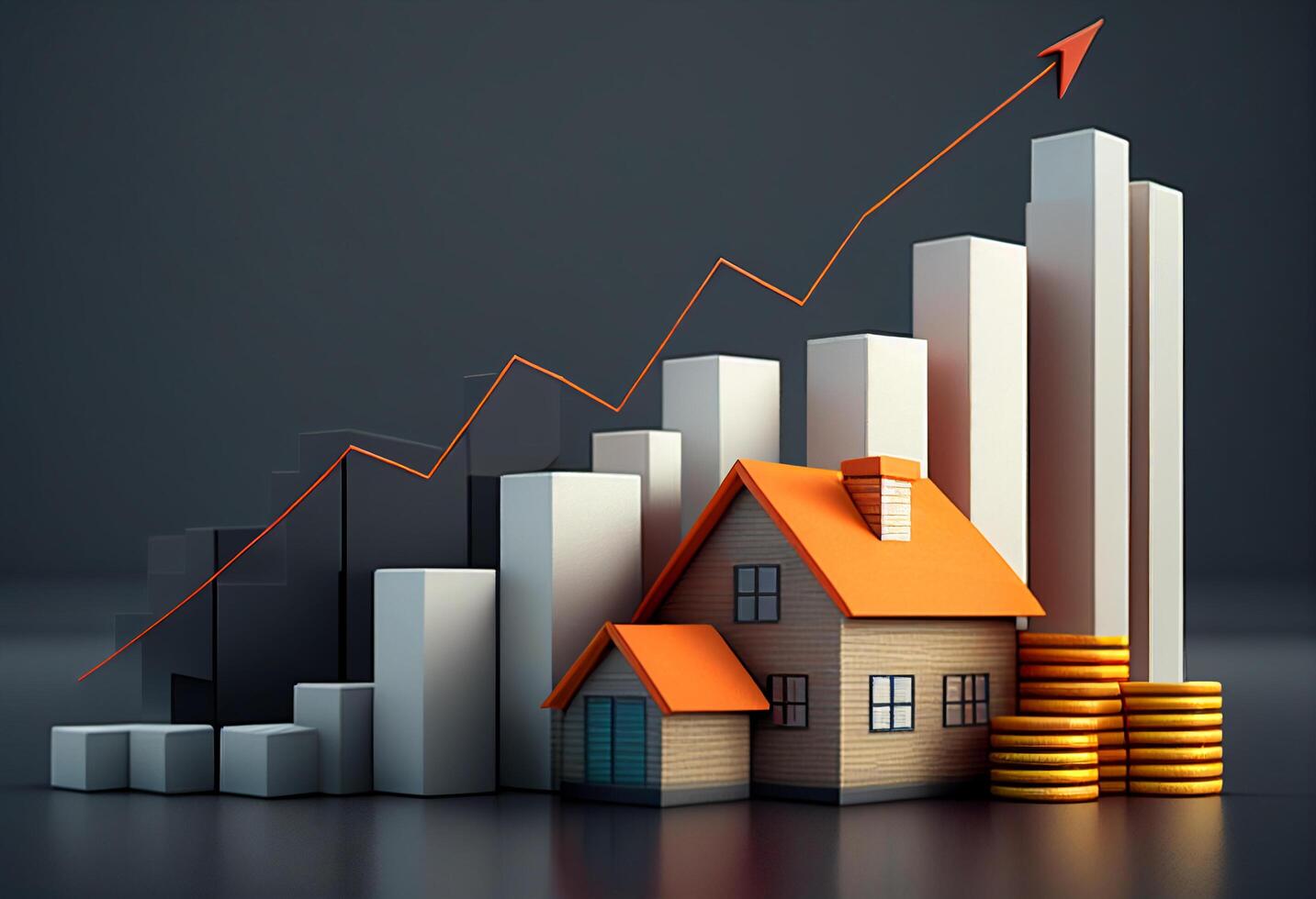 Graph showing property market trends in Hobart